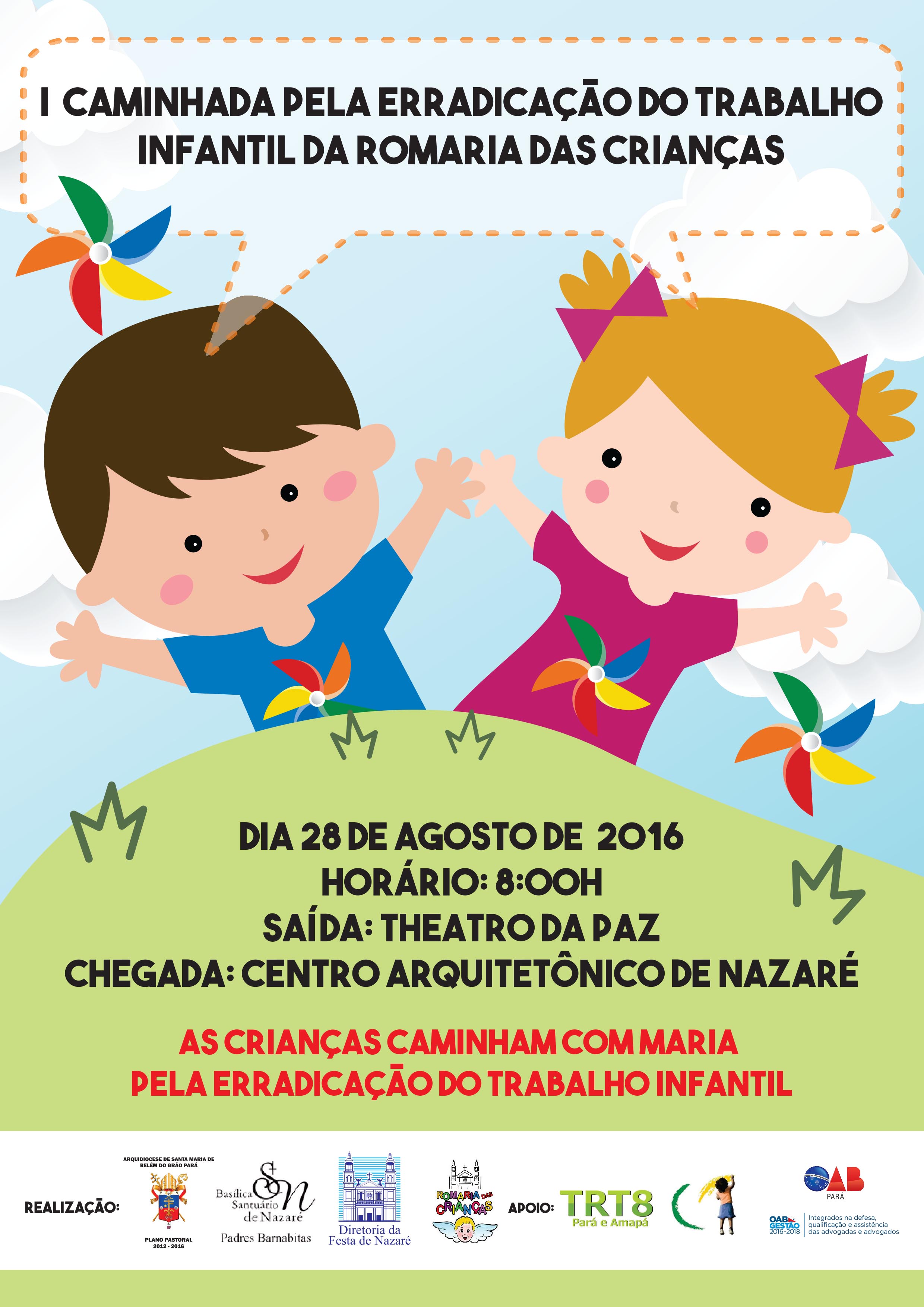 cartaz erradicacao trabalho infantil com logo OAB 1