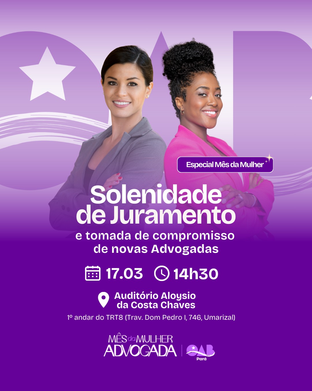 Entrega de carteiras Mes da Mulher Advogada